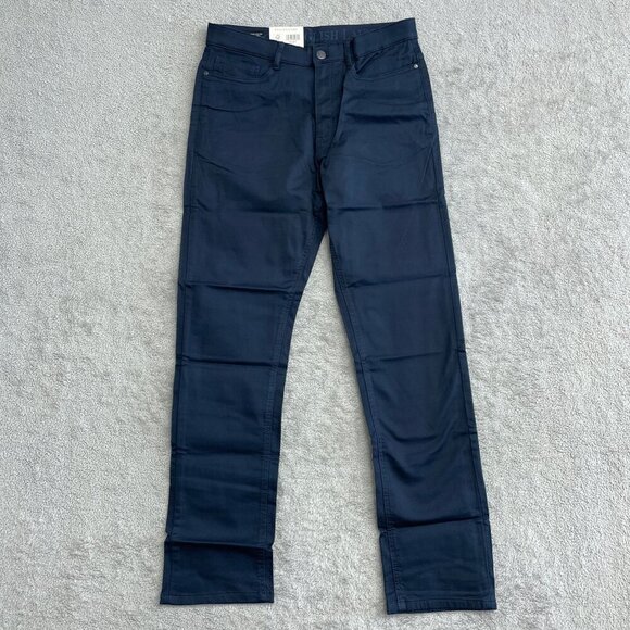 NEW English Laundry Men's 30x32 Straight Fit 5 Pocket  Pants Blue - Picture 2 of 8